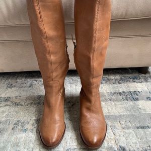 Sam Edelman Brown Leather Riding Boot